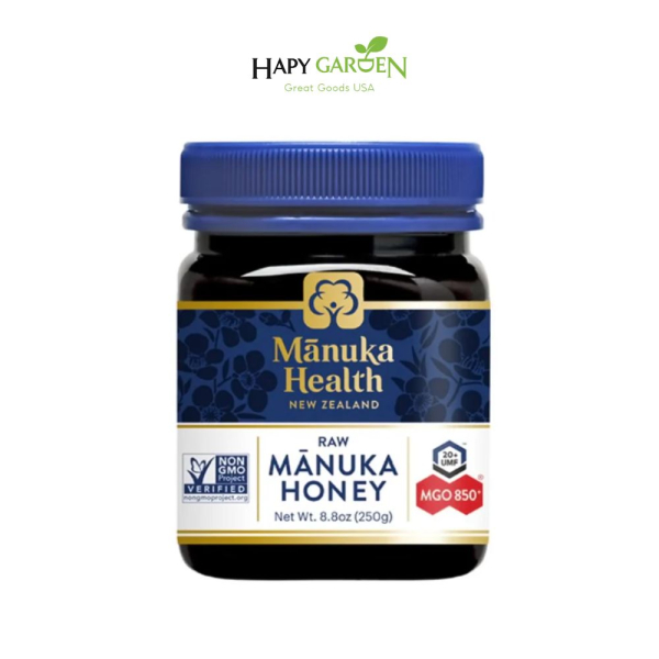 (khÁng viÊm khÁng khuẨn) usa mật ong manuka health mgo 850+ 250gr premium