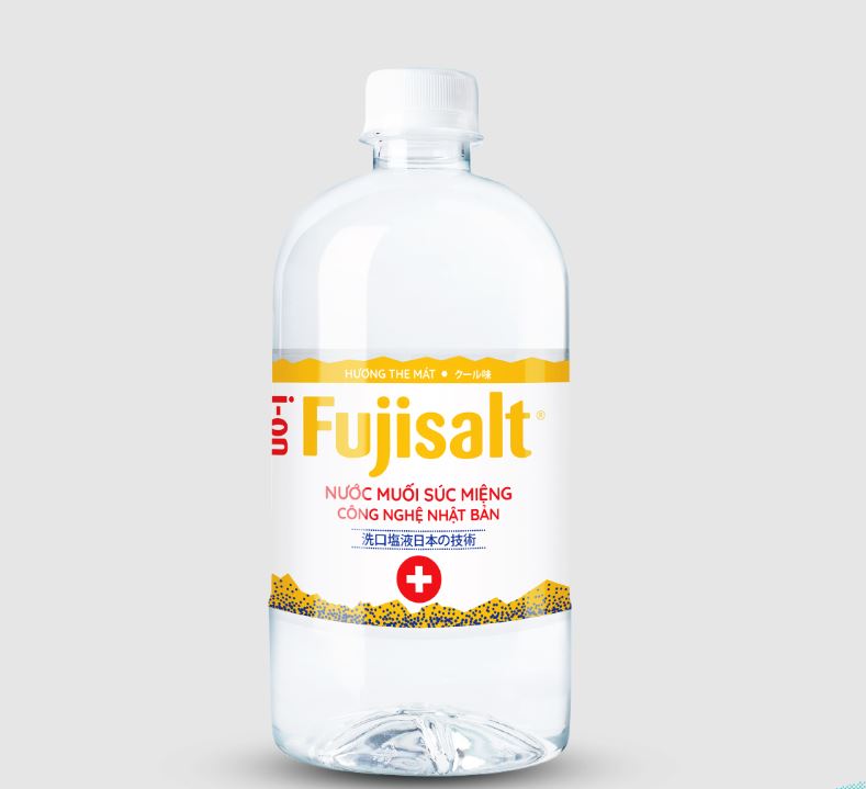 nước muối súc miệng ion fujisalt chai 680ml 12 chai/thùng