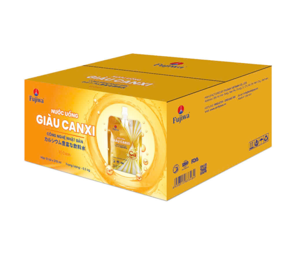 nước uống giàu canxi fujiwa vị cam